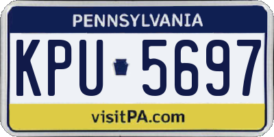 PA license plate KPU5697