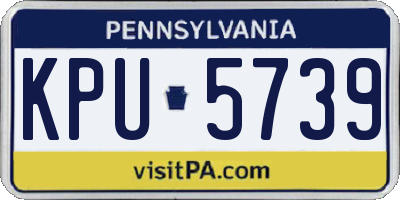 PA license plate KPU5739