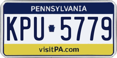 PA license plate KPU5779