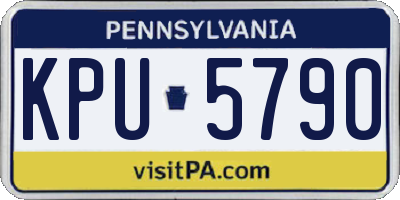 PA license plate KPU5790