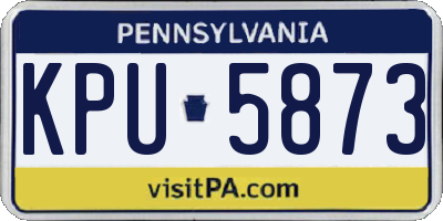 PA license plate KPU5873