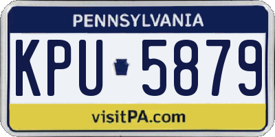 PA license plate KPU5879