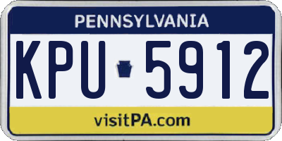 PA license plate KPU5912
