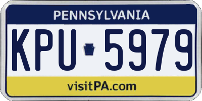 PA license plate KPU5979