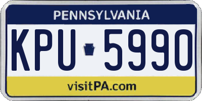 PA license plate KPU5990