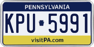 PA license plate KPU5991