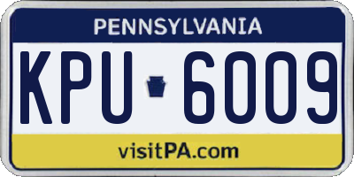 PA license plate KPU6009