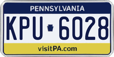 PA license plate KPU6028