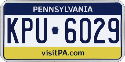 PA license plate KPU6029