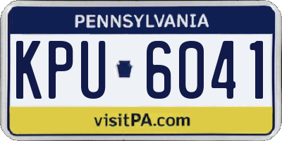 PA license plate KPU6041