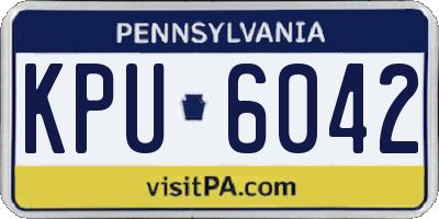 PA license plate KPU6042