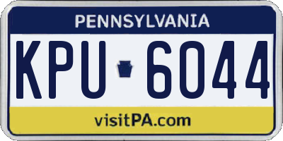 PA license plate KPU6044