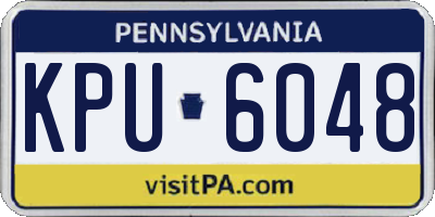 PA license plate KPU6048