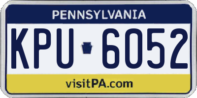 PA license plate KPU6052