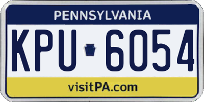 PA license plate KPU6054