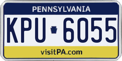 PA license plate KPU6055