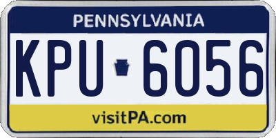 PA license plate KPU6056