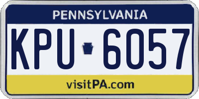 PA license plate KPU6057