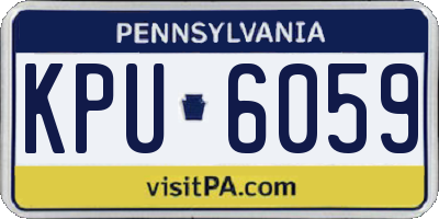 PA license plate KPU6059