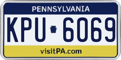 PA license plate KPU6069