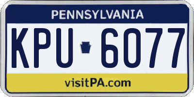 PA license plate KPU6077
