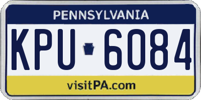 PA license plate KPU6084