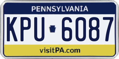 PA license plate KPU6087