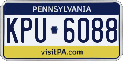 PA license plate KPU6088