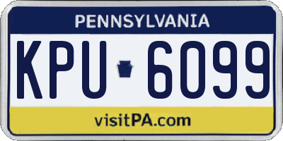 PA license plate KPU6099