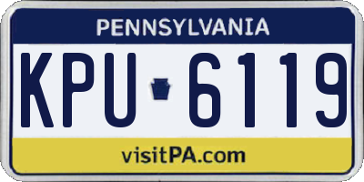 PA license plate KPU6119