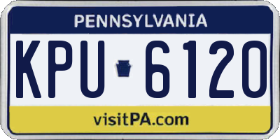 PA license plate KPU6120