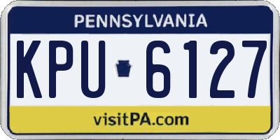 PA license plate KPU6127