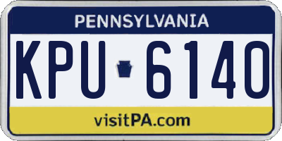 PA license plate KPU6140