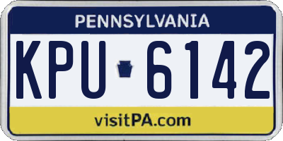 PA license plate KPU6142
