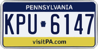 PA license plate KPU6147