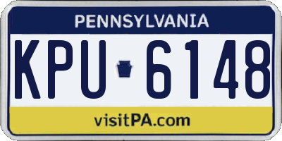 PA license plate KPU6148