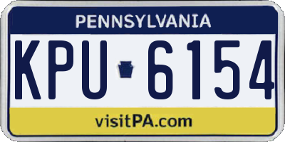 PA license plate KPU6154