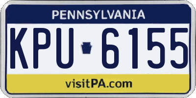 PA license plate KPU6155