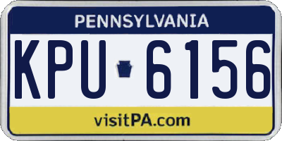 PA license plate KPU6156