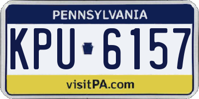PA license plate KPU6157
