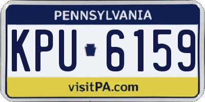 PA license plate KPU6159