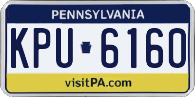 PA license plate KPU6160