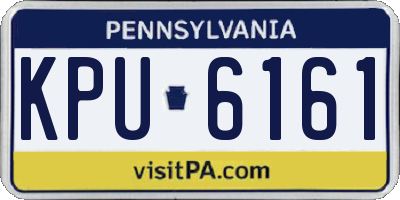 PA license plate KPU6161