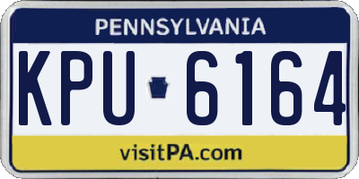 PA license plate KPU6164
