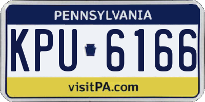 PA license plate KPU6166