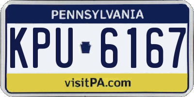 PA license plate KPU6167
