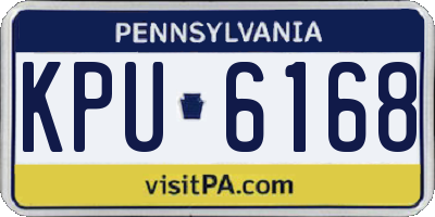 PA license plate KPU6168