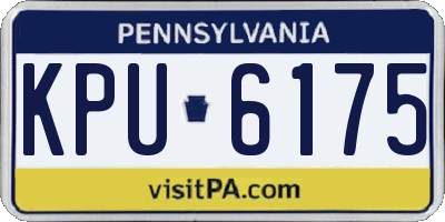 PA license plate KPU6175