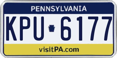 PA license plate KPU6177