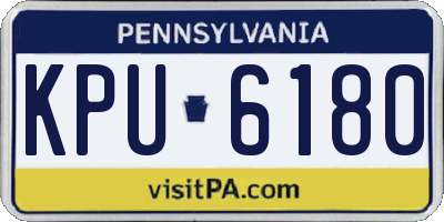 PA license plate KPU6180